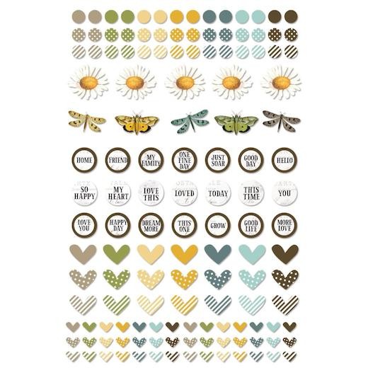 49 and Market Krafty Garden Epoxy Stickers - Wishing Bubble 136pcs