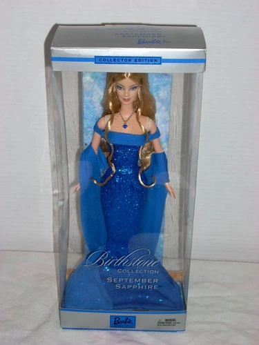 2002 Mattel Barbie BIRTHSTONE COLLECTION SEPTEMBER SAPPHIRE Fasion Doll Read