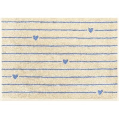 Cawö Duschtuch Badetuch 70x140 cm Heart Beats Line capri Herzen blau 6276-31