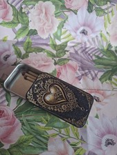 Decorative And Collectable Metal Love Heart Match Tin, Slider, Strike Pad New