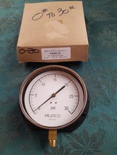 MILJOCO 30PSI Pressure Gauge P4509L-03 4.5" Face 1/4" NPT, Made In The USA!