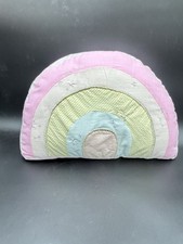 Pottery Barn Kids RETRO RAINBOW Shaped Decorative Throw Pillow 16"X11" NEW 39.5