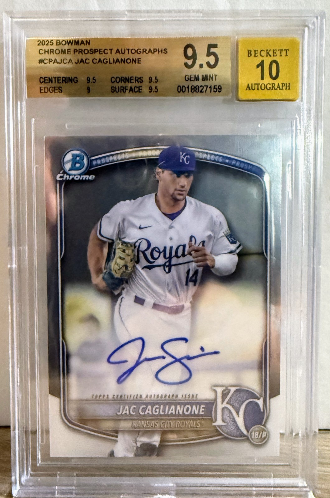 2025 Bowman Chrome Jac Caglianone Auto #CPA-JCA