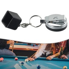 Billiard Telescoping Chalk Holder Snooker Pool Cue Chalk Holder Keychain New