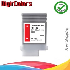 PFI106 Red Ink Tank Cartridge For Canon IPF 6400s 6400 6450 PFI106R