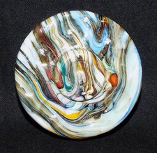 Andy Davis  Large 3" OD TRIPLE PLAY Glass Marble Stand 1B NEW