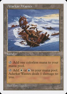 Adarkar Wastes - Fifth Edition - Rare Land