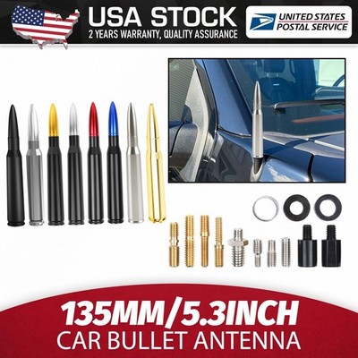 Premium 5.3inch CAR SHORT BULLET ANTENA MAST RADIO For Ram Classic 2019-2023