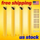 Safety Bollard, Packs 36 Inch Height Bollard Post, 4.5 Inch Diameter, Yellow 4