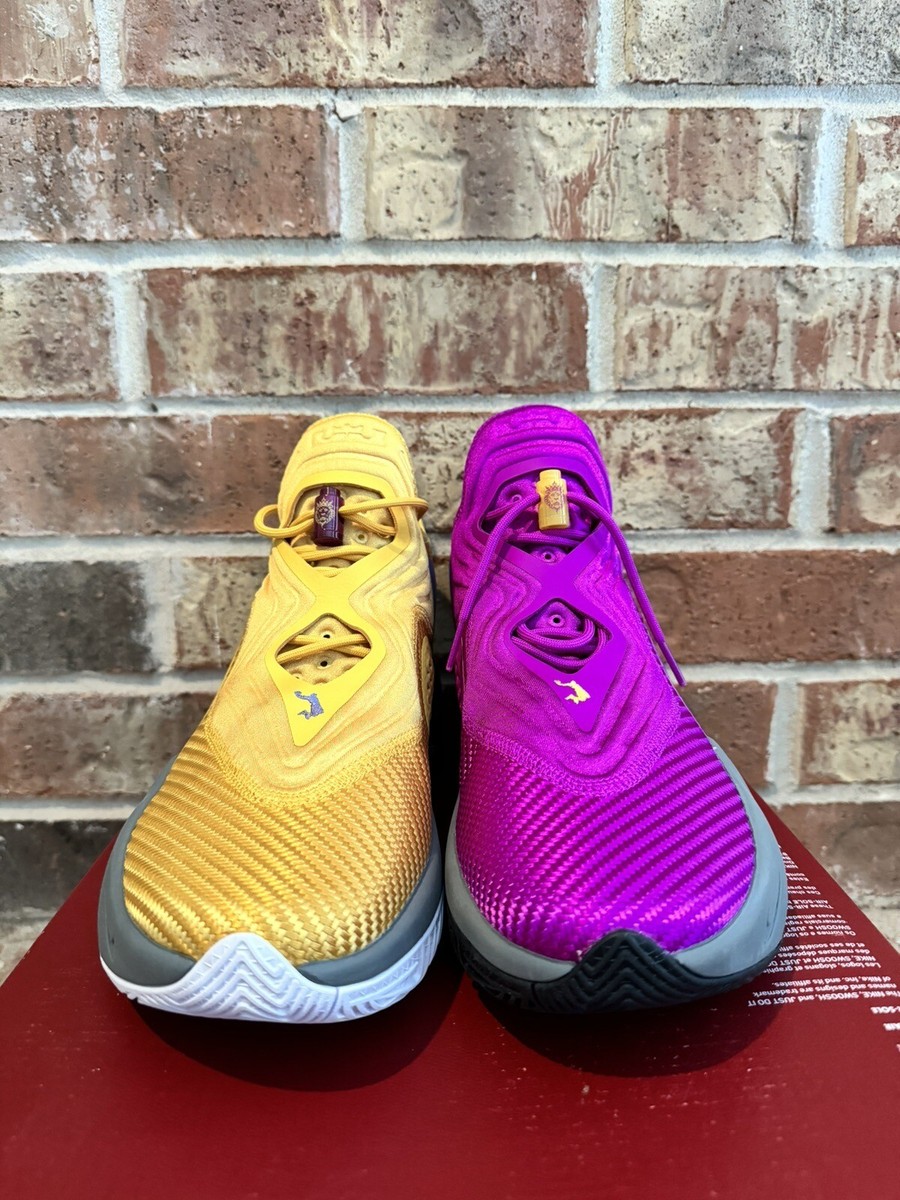 LEBRON SOLDIER XIV VIVID PURPLE SOLAR FLARE LAKERS SNEAKERS Nike Mens Lebron Soldier XIV 14 Basketball Shoes, Vivid  main image 3