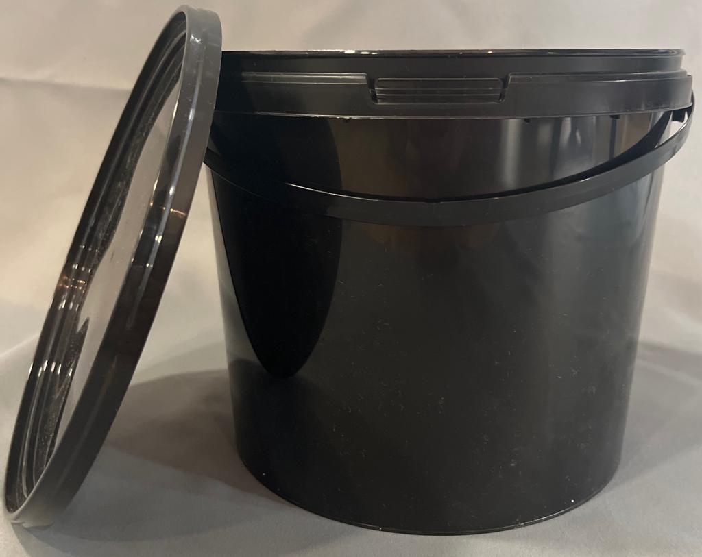 Eimer mit Deckel 5 10 20 30 L Schwarz Aufbewahrung Lebensmittelecht Leereimer