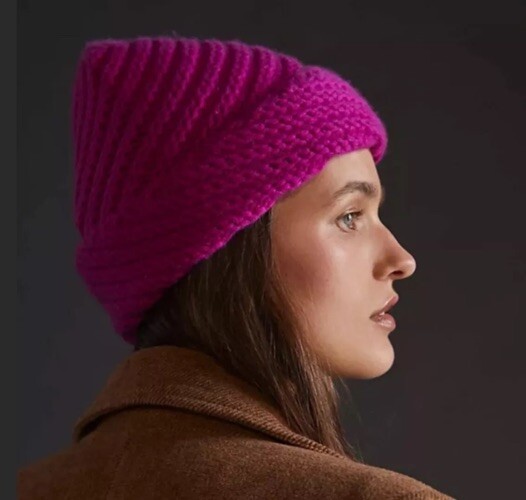 Anthropologie Rose Cashmere Embroidered Beanie 103576476_006_p main image 4