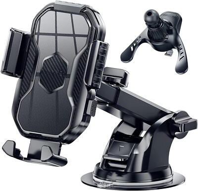 Car Phone Holder Mount -Phone Mount for Car Dashboard Windshield Air Vent 3 in 1