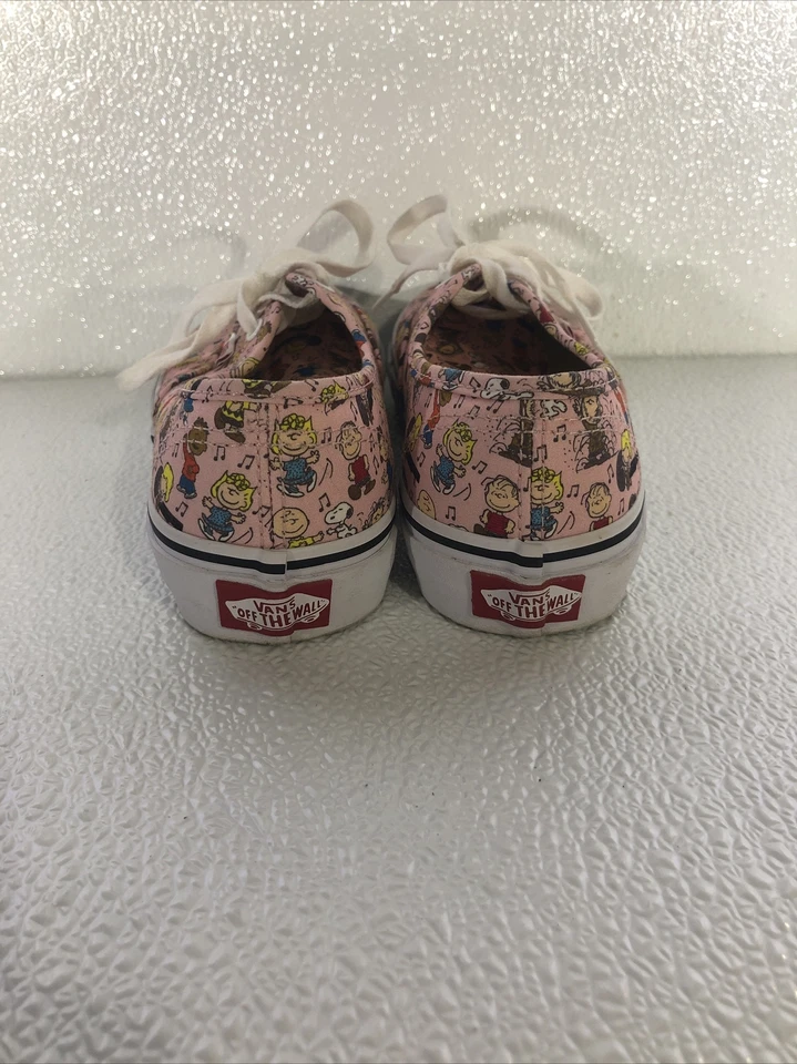 Peanuts Gang Vans (niños EE. UU. 3,5) - rosa Snoopy Charlie Brown Foto 2 de 4