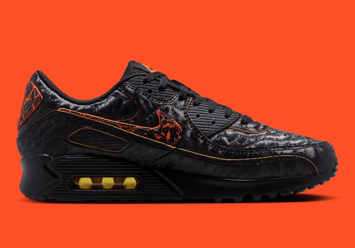 Nike Air Max 90 QS Volcano Black Magma Orange Laser HF3248-001