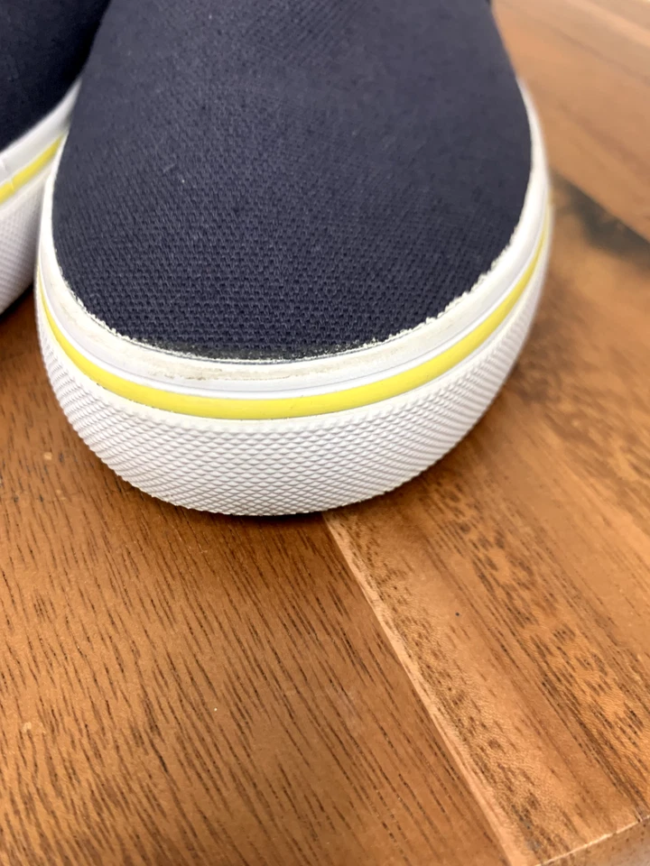 Sapato Polo Ralph Lauren Landyn | Chinelo | Lona | Azul Marinho | Crianças Grandes Tamanho 5.5 - Imagem 4 de 4