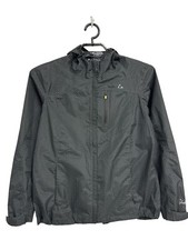 Paradox Women's Black And Green Polka Dot Hooded Lightweight Jacket Size L