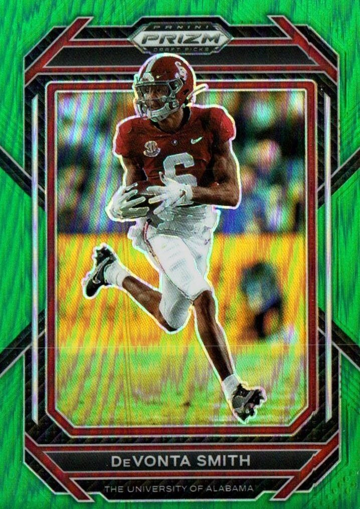 2023 Panini Prizm Draft Picks Green Prizm Devonta Smith 
