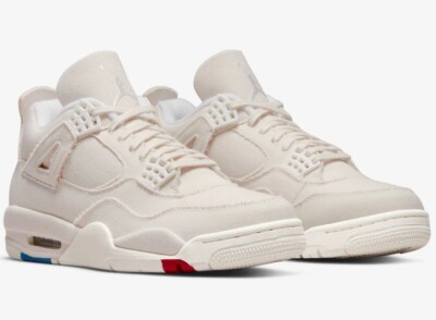 Air Jordan 4 Retro Blank Sail Canvas Gr.42 / US10W