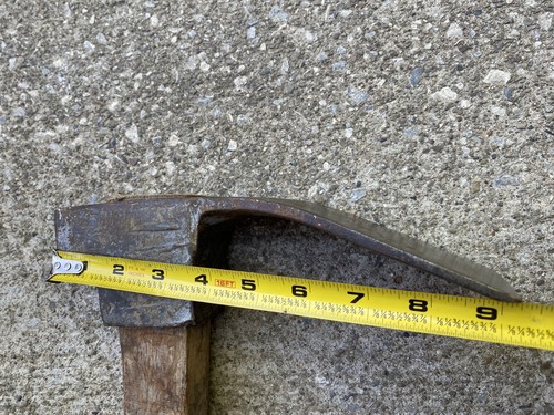 SAM'S UGLY OLD HAND FORGED LARGE FRAMER'S OR SHIP MAST CARPENTER'S ADZE - Picture 11 of 12