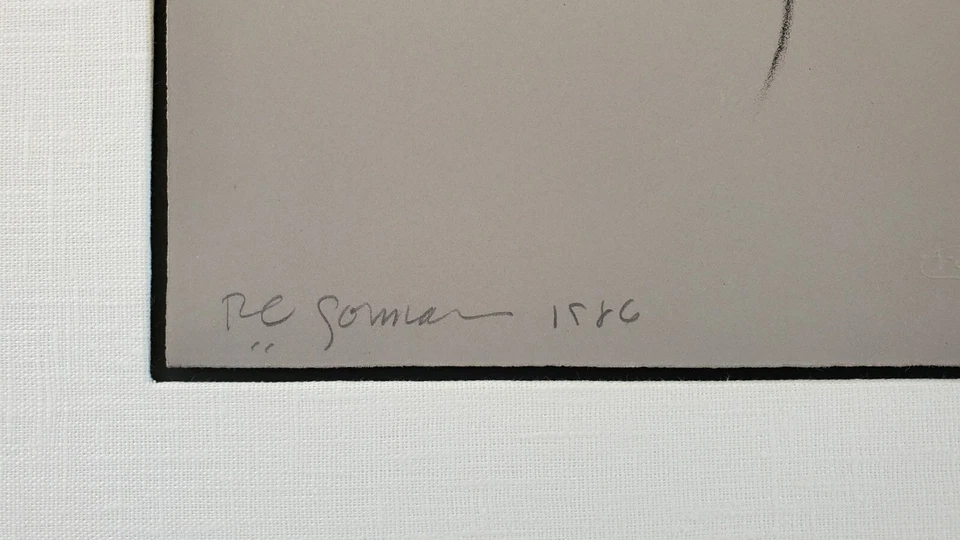 RC Gorman 1986 Litografía Original "Valencia", por Propietario Original Foto 3 de 4