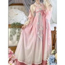 Chinese Hanfu Dress Carnival Cosplay Dress Ancient Costume Pink Woman DanceDress