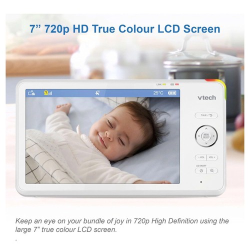 VTECH 7 INCH 1080P TILT SMART VIDEO BABY MONITOR - VHRM7766HD - Picture 7 of 7
