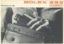 Bolex 233 Compact Camera Instruction Manual