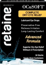 OCUSOFT RETAINE MGD - COMPLETE DRY EYE RELIEF - 30 SINGLE DOSES - EXP. 8/2027
