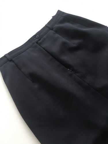 BASLER SKIRT Navy Blue maxi long length MIDI Wool blend split UK 8 10 Waist 28 - Picture 8 of 10