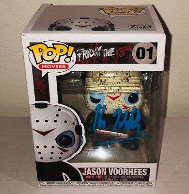 Kane Hodder Jason Voorhees Friday The 13th #01 Signed Funko Pop PSA RARE E