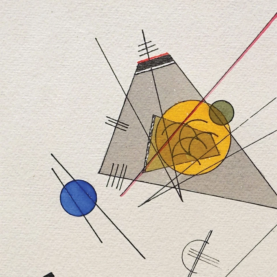 24W"x34H" DELICADA TENSIÓN, 1923 por WASSILY KANDINSKY - OPCIONES DE LÍNEAS de LIENZO Foto 3 de 4