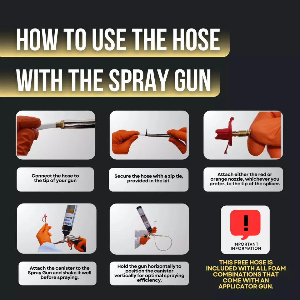 Vega Bond Purplecoat Closed Cell Insulation Spray Foam 24pack Set Long Gun 480 - Image 4 of 4