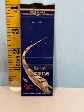 1940 New York Worlds Fair General Motors Train of Tomorrow Billboard Matchbook