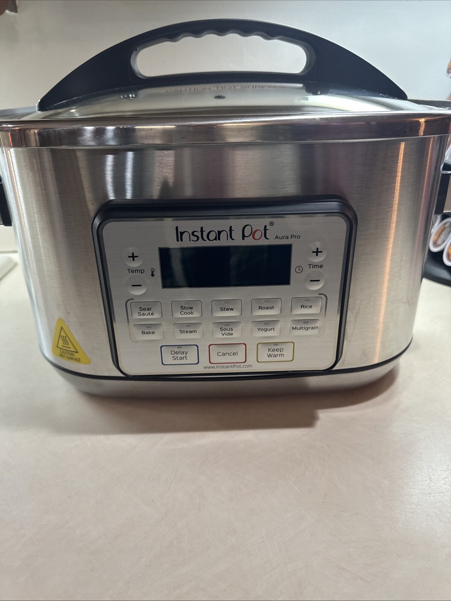 Instant Pot Aura Pro Multi-Use Slow Cooker Quart Stainless Perfect