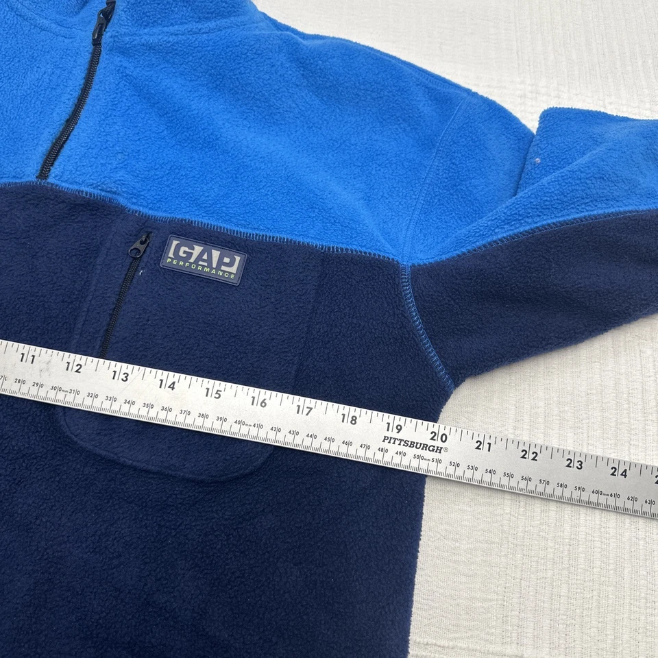 Pullover polar azul Gap Performance Youth 2XL XXL niños niños 1/4 cremallera Foto 4 de 4