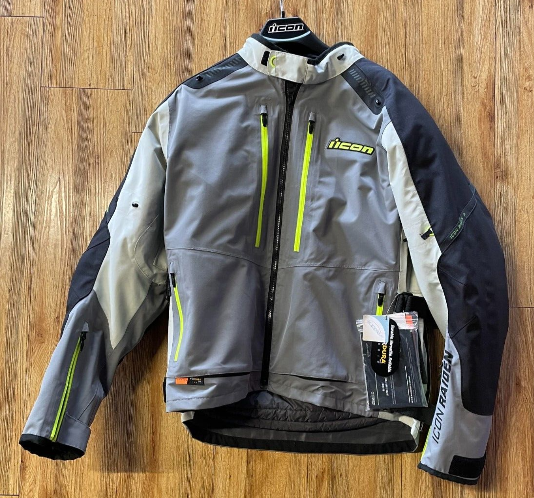 ICON Raiden Motorcycle Jacket XL SALESMAN SAMPLE | eBay