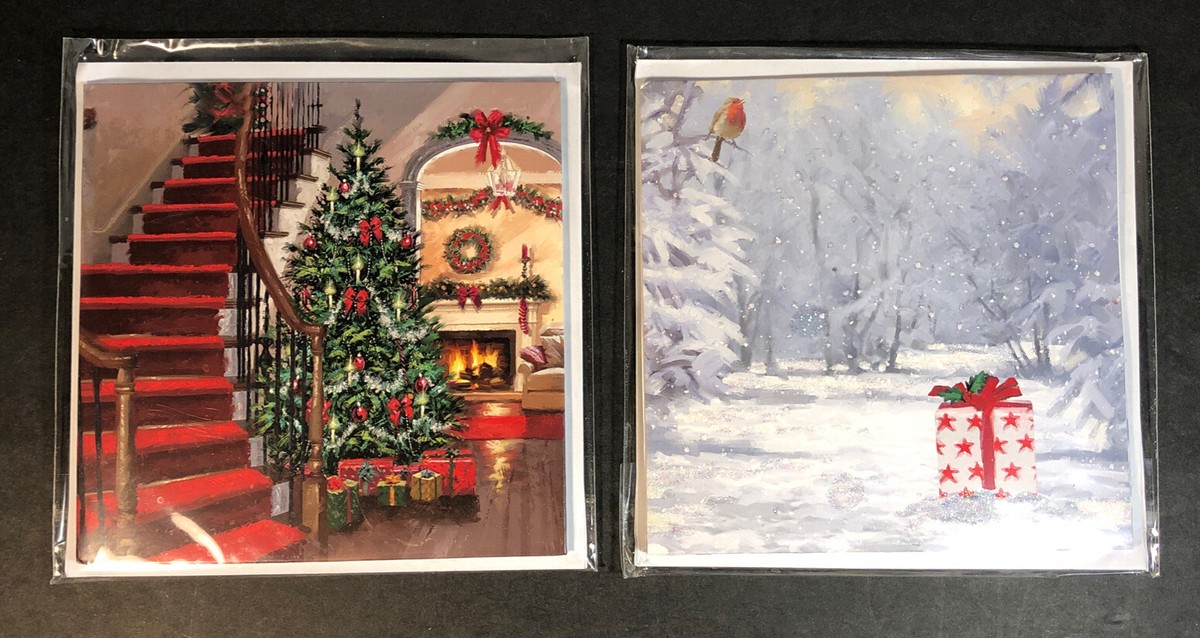 3D Pop-Up Christmas Dogs Greeting Card - Colorful Holiday Card With Envelope