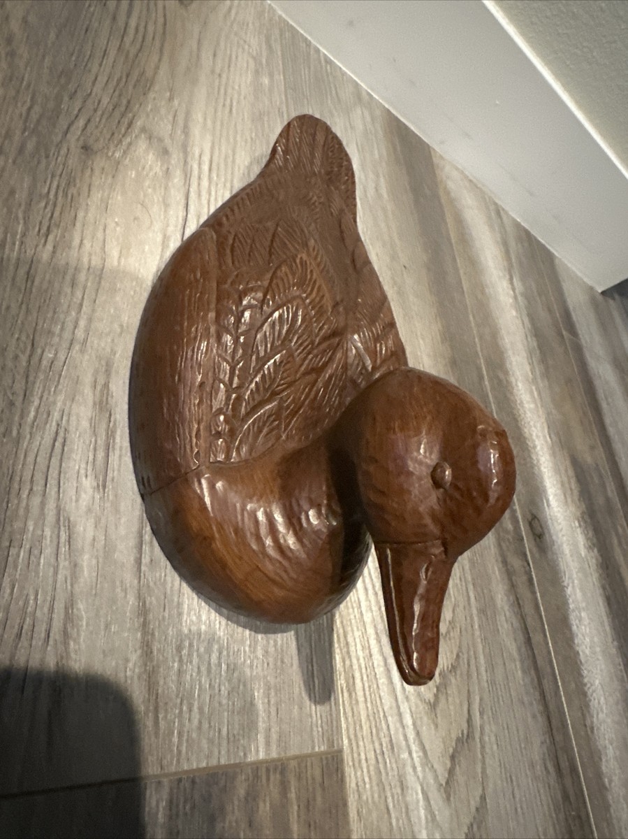 木製のデコイ Wooden Duck Decoy Decorative Carved Wood Mallard Duck Decoy 11