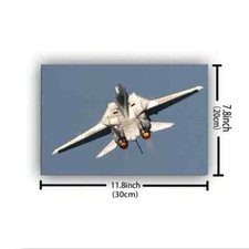 1pcs Wood Frame Wall Art Ready To Hang Military Flight F-14 MBQ184793