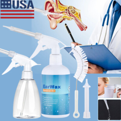 #ad Ear Wax Cleaner Earwax Removal Kit Irrigation Cleaning Tool Syringe Washing Sets $18.20