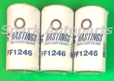 New Lot of 3 Fuel Filter HASTINGS FF1246 For AUTOCAR LLC. Xspotter Off Road