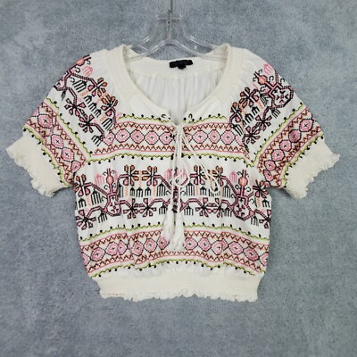 white tassel crop top