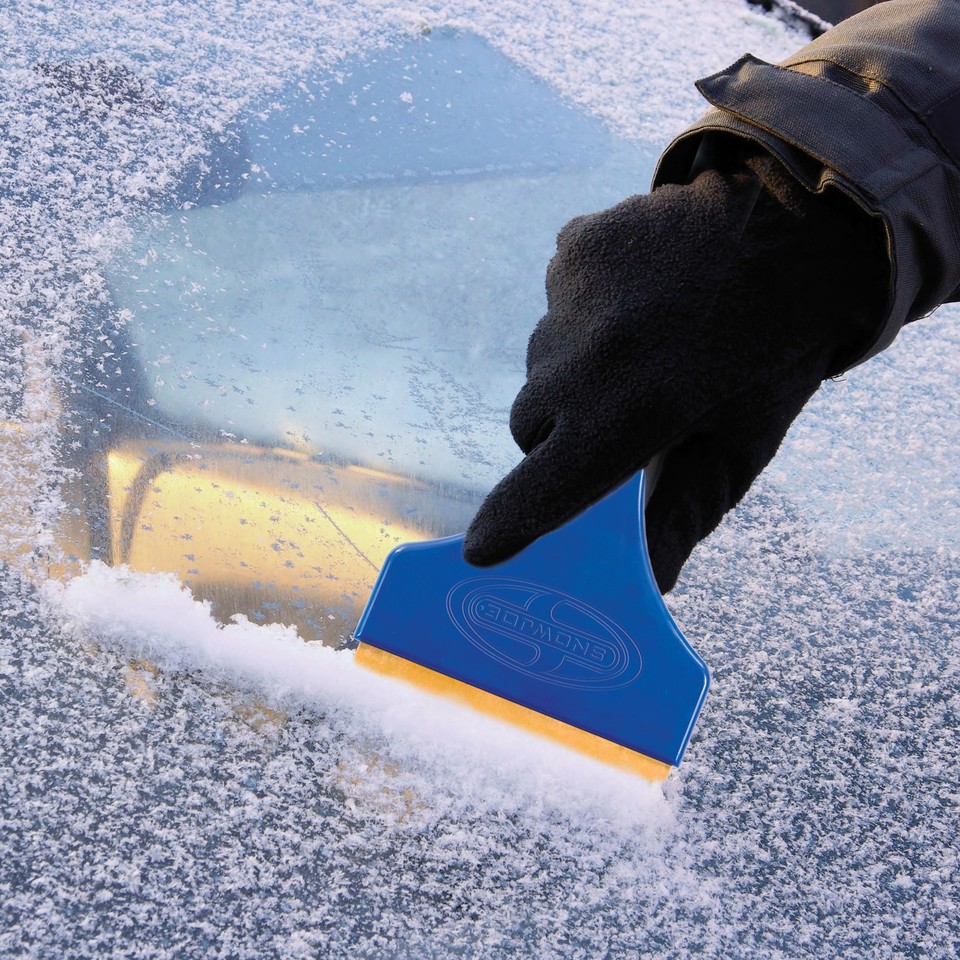 Snow Joe Edge Ice Scraper with Brass Blade for Car Auto Windshield