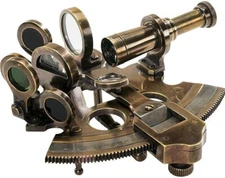 Nautical Bronze Sextant Rustic Vintage Home Decor Gifts