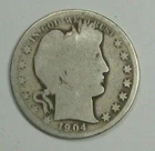 Better-Date 1904-o BARBER. Half Dollar. AG/G. #12