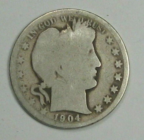 Better-Date 1904-o BARBER. Half Dollar. AG/G. #12