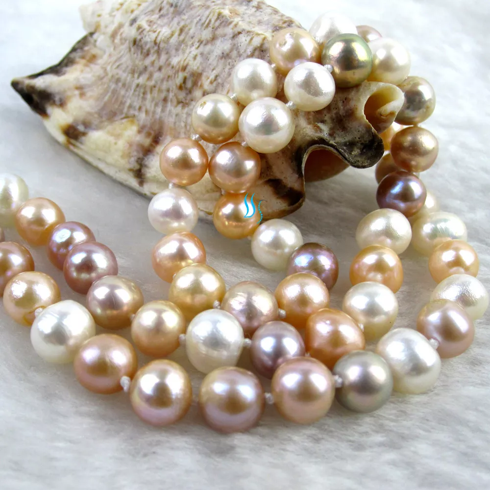 Heavy pearl necklace store