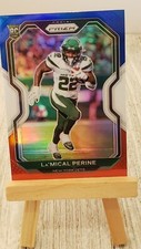 2020 Panini Prizm Prizms Red White and Blue #357 La'Mical Perine Jets