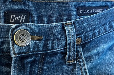 Citizens of Humanity Mens C of H SID Straight Leg Jeans Size 33x30 Blue AN GDD